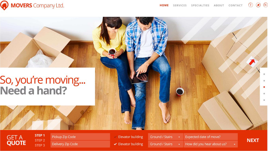 Your moving business is highly influenced by your moving company's website design improvement
