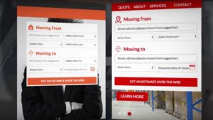 Example of the moving quote form Movers Development offers to clients.