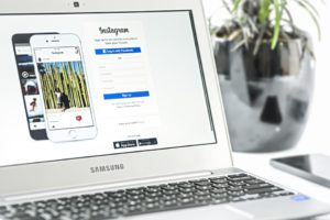 Instagram login screen - start building your brand on Instagram today.