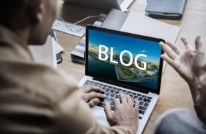 Blog on laptop - the perfect path towards building your brand on Instagram.