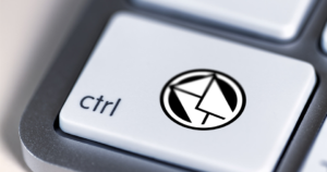 Email icon on Ctrl button on keyboard.