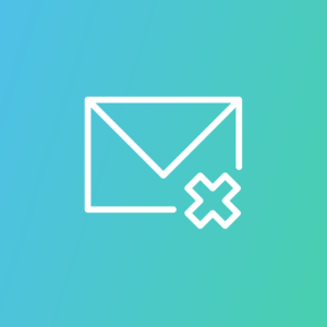 Email icon with X