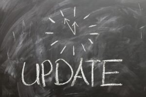 Update on blackboard.