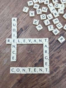 Scribble with Audience, Relevant, Target, Content