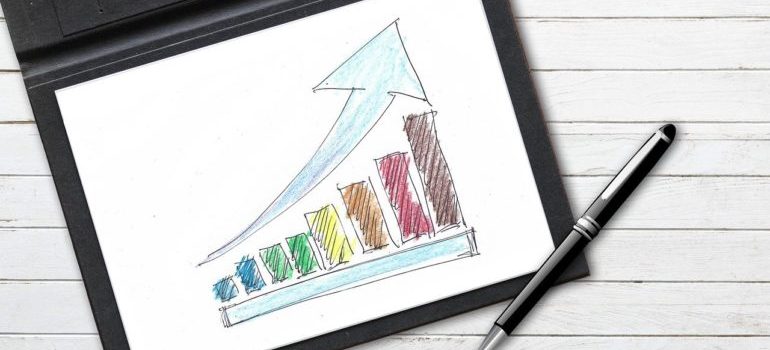 A drawing with several rising colons, symbolizing the currently trending topics.