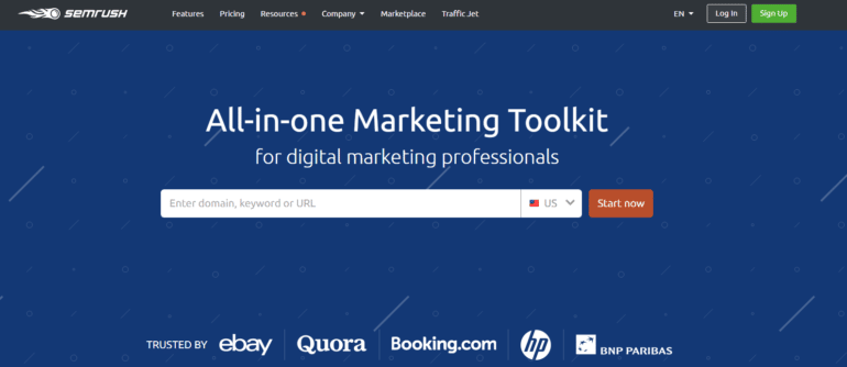 SEMrush hp