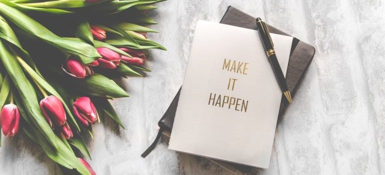 Planner with Make It Happen written over it