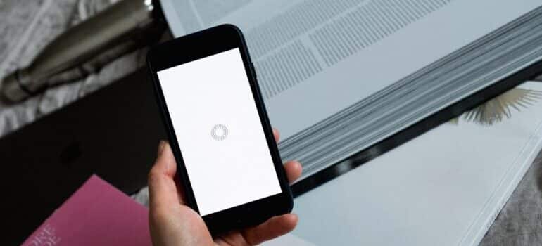 Web page loading on phone