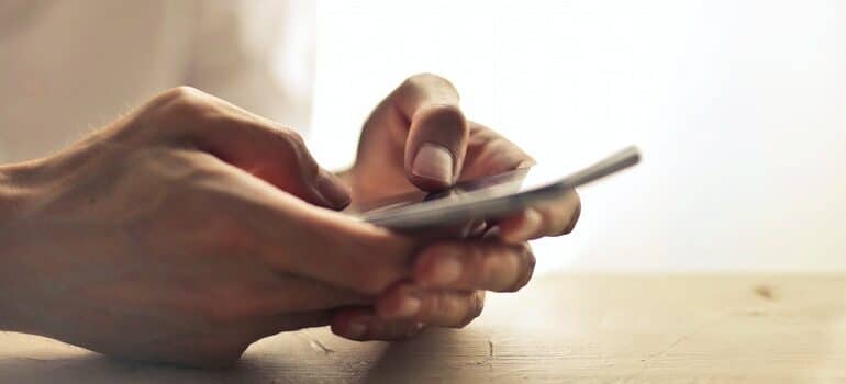 Man researching the benefits of cloud-based software online.