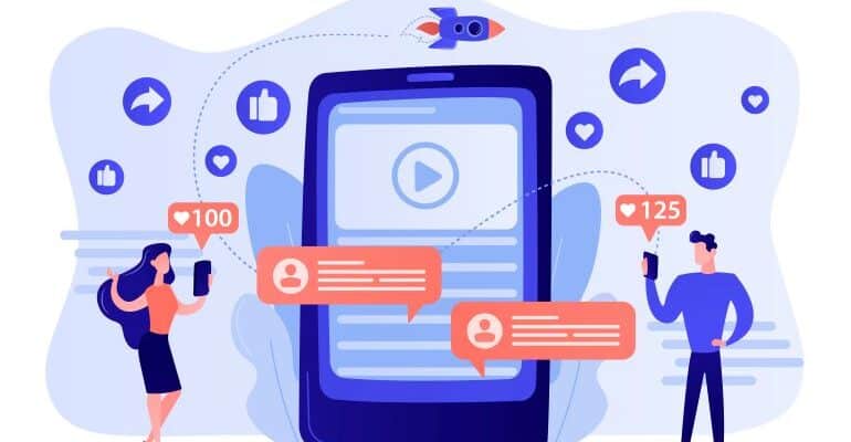 Converting leads to sales through social media channels.