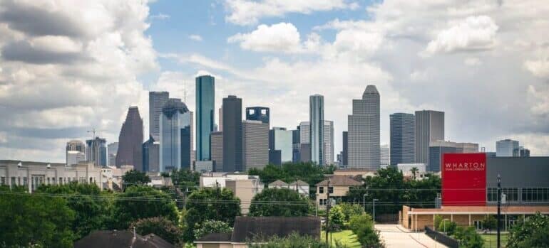 Cityscape of Huston, Texas.