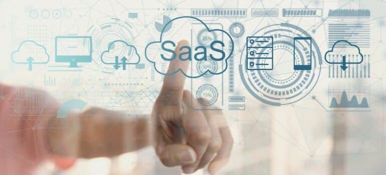 Vector image of SaaS customer engagement process.