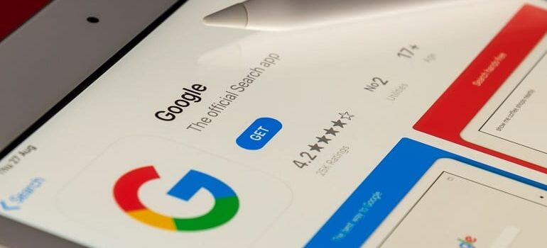 Google app page