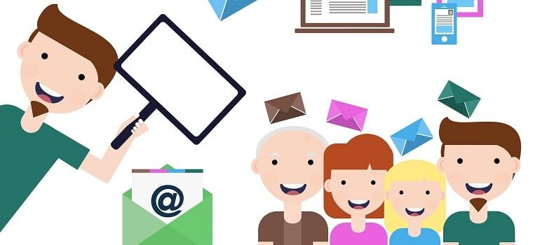 A professional email marketer at work