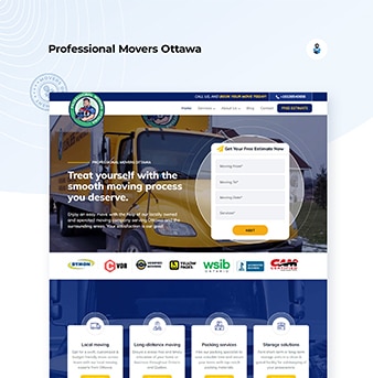 Logo for Professional Movers Ottawa