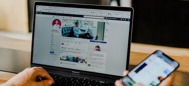 A customer browsing your social media