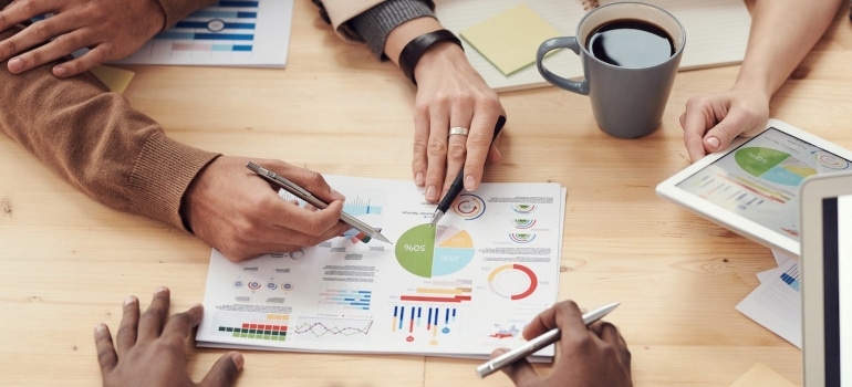 People analyzing metrics after adopting Google's 'People First' approach