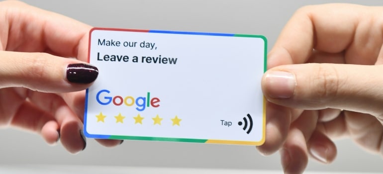 Through optimized reviews movers can show up in Google’s AI results
